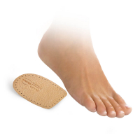 Asymetrical heel pads