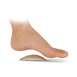 Asymmetrical gel heel pads